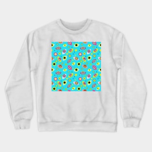 Multi-colored eyes (blue) Crewneck Sweatshirt